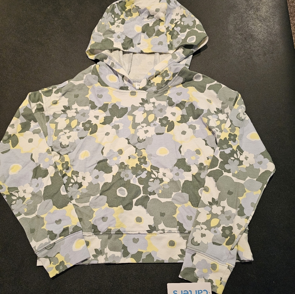 Carters floral crop top sweatshirt